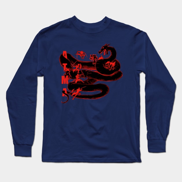 ATMA Black Dragon Long Sleeve T-Shirt by Devon3